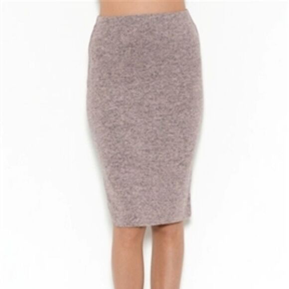 Heart & Hips Small Blush Pink Scuba Hacci Flat Panel Career Work Pencil Skirt - Picture 6 of 6